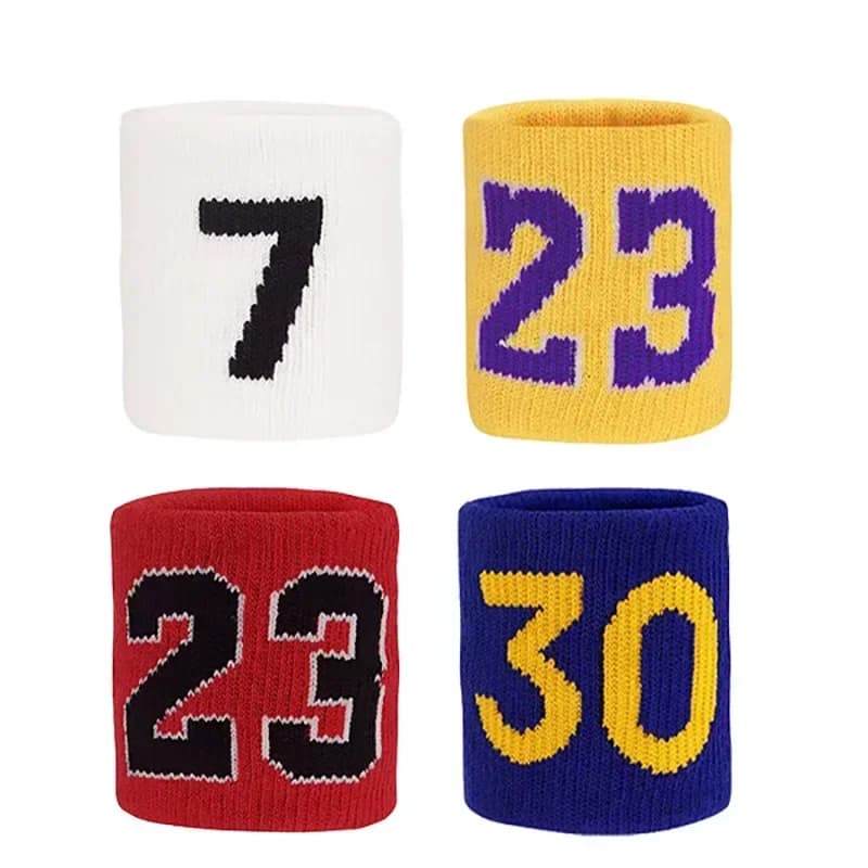 1 Pezzo Fasce da Polso Professionali per Basket, Fascia Assorbente per Fitness, Supporto per Polso, Fasce per Badminton e Tennis in Cotone