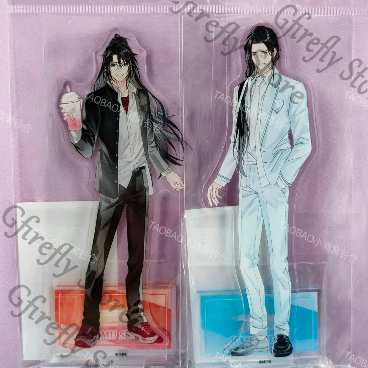 Targa Ufficiale Wei Wuxian Lan Wangji - Il Grande Maestro della Coltivazione Demoniaca - Statuetta Decorativa da Collezione
