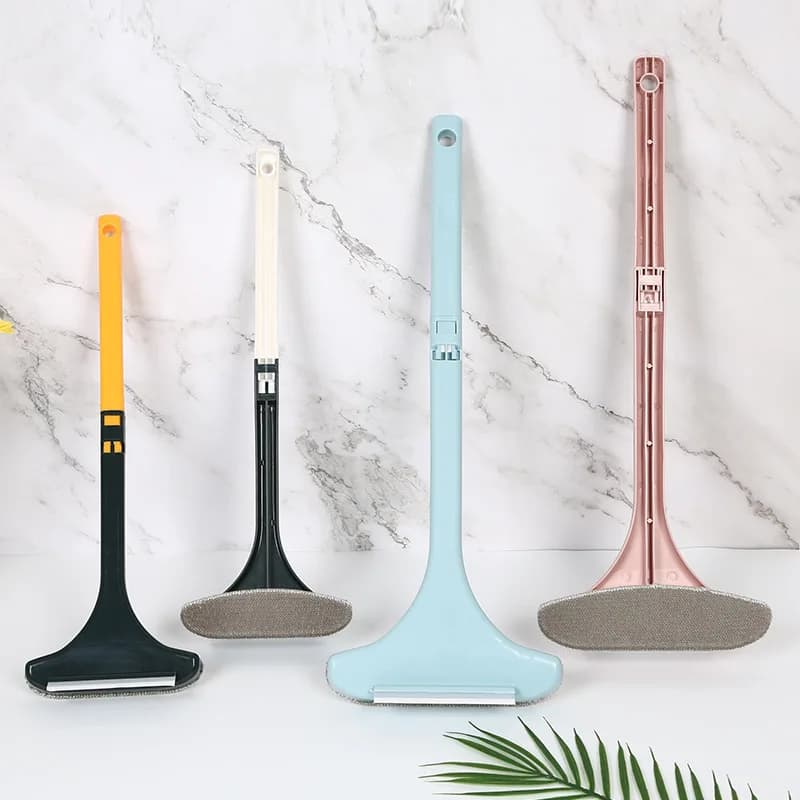 Network Screen Brush for Windows Curtain Brush Net for Cleaning Mat Brush Powder Removal Brush Cleaning Tools with Long Handle Retractable For Home