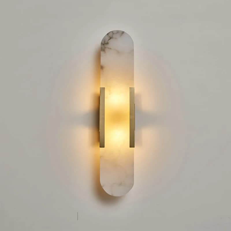 G4 Socket Wall Lamp Natural Marble Sconce Light Nordic Hardware Living Room Bedside Bedroom Bra Hotel Aisle Staircase Lighting