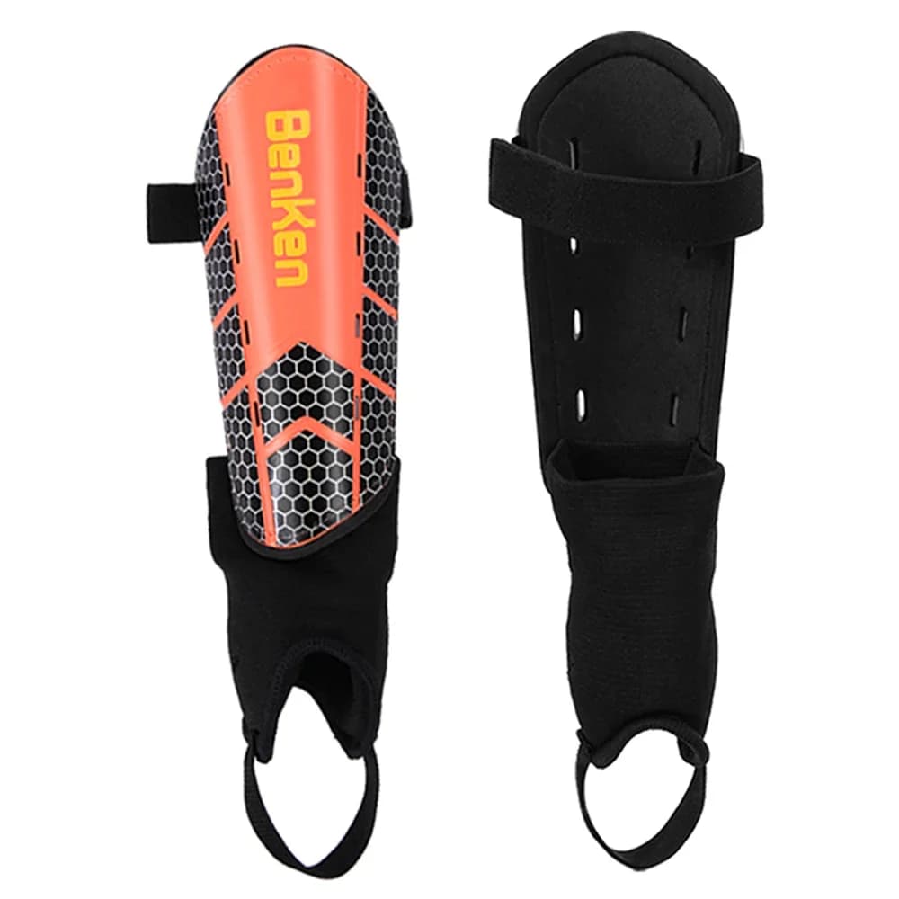 BenKen 1 paio di parastinchi da calcio strato allenamento per calcio gamba cuscinetti protettivi traspiranti ispessimento leggings sportivi supporto caviglia