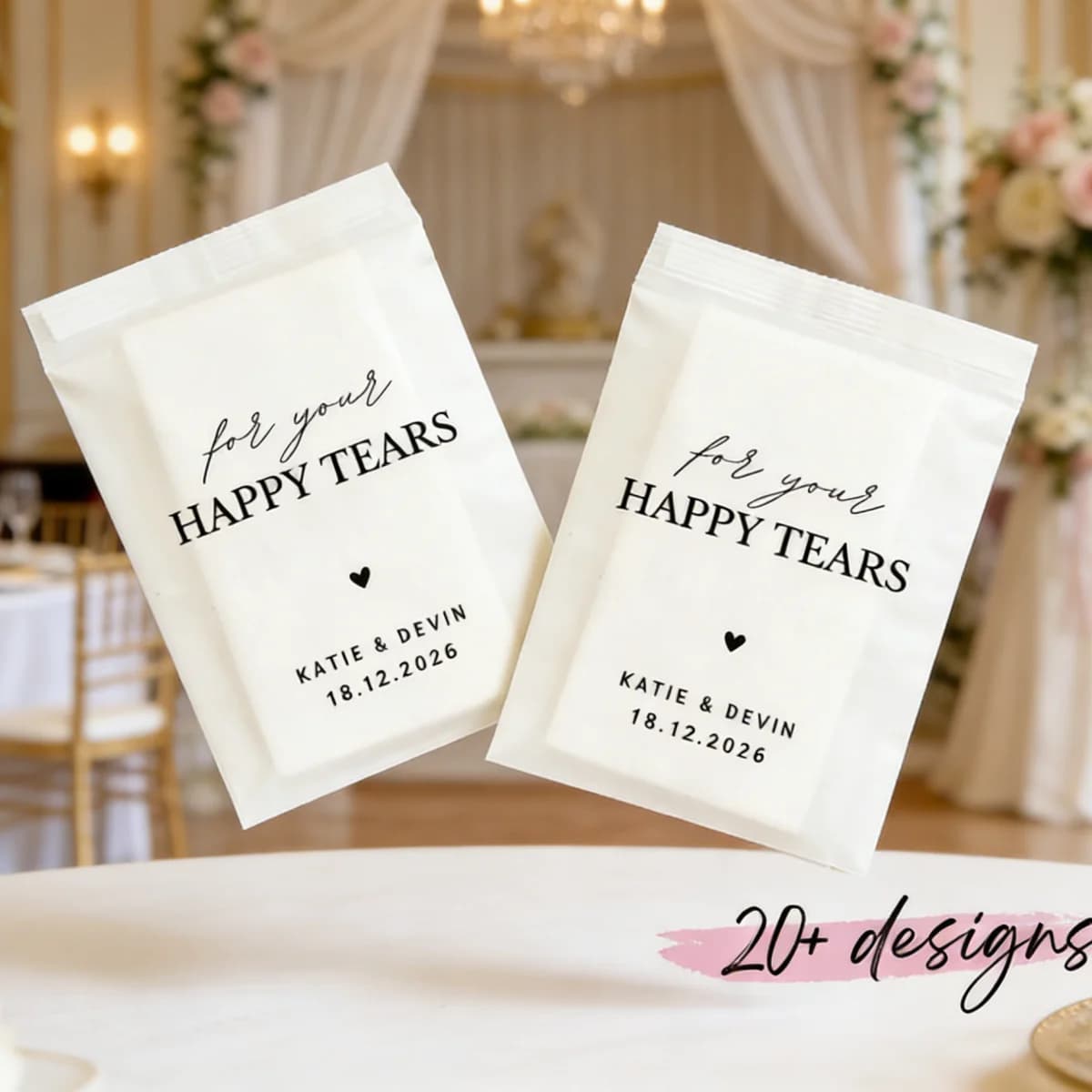 Confezioni Personalizzate di Coriandoli e Fazzoletti per Matrimonio | Bomboniere Personalizzate per il Tuo Grande Giorno