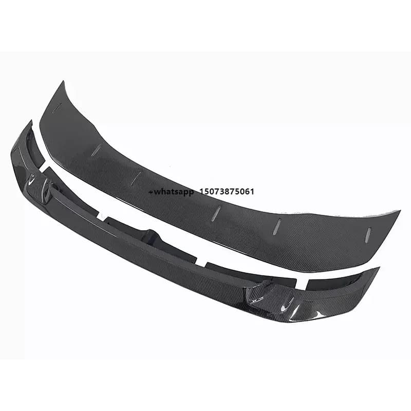GTS Style Carbon Fiber 2Pcs Car Parts Front Bumper Front Lip Splitter for F80 M3 F82 M4 2015-2019 Carbon Diffuser
