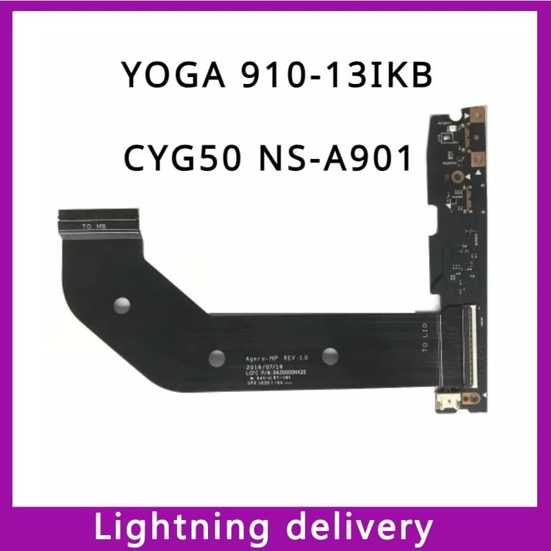 Originale CYG50 NS-A901 per Lenovo 910-13IKB 910-13 Yoga 5 Pro caricabatterie alimentatore USB Type-C Board DA30000H420
