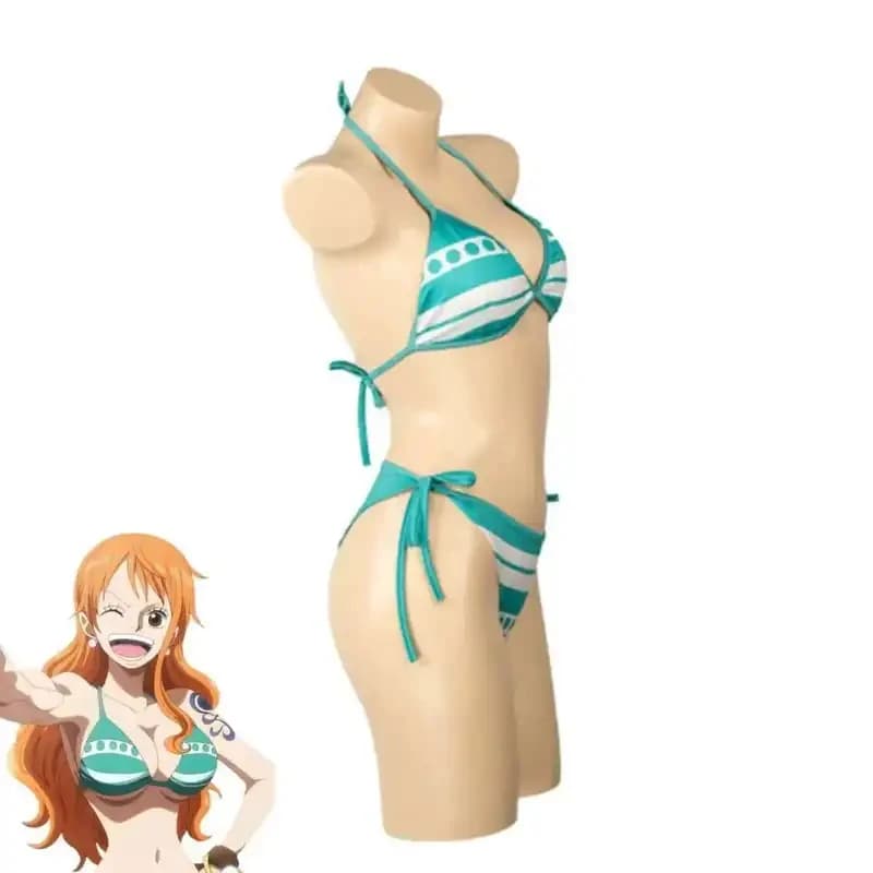 6'h\b/5;e,8\v,5/Anime Nami Cosplay Costume Two Years Later Bikini Split Suspenders Underwear Panties Swimsuit Woman Sed;5'b\7/m'