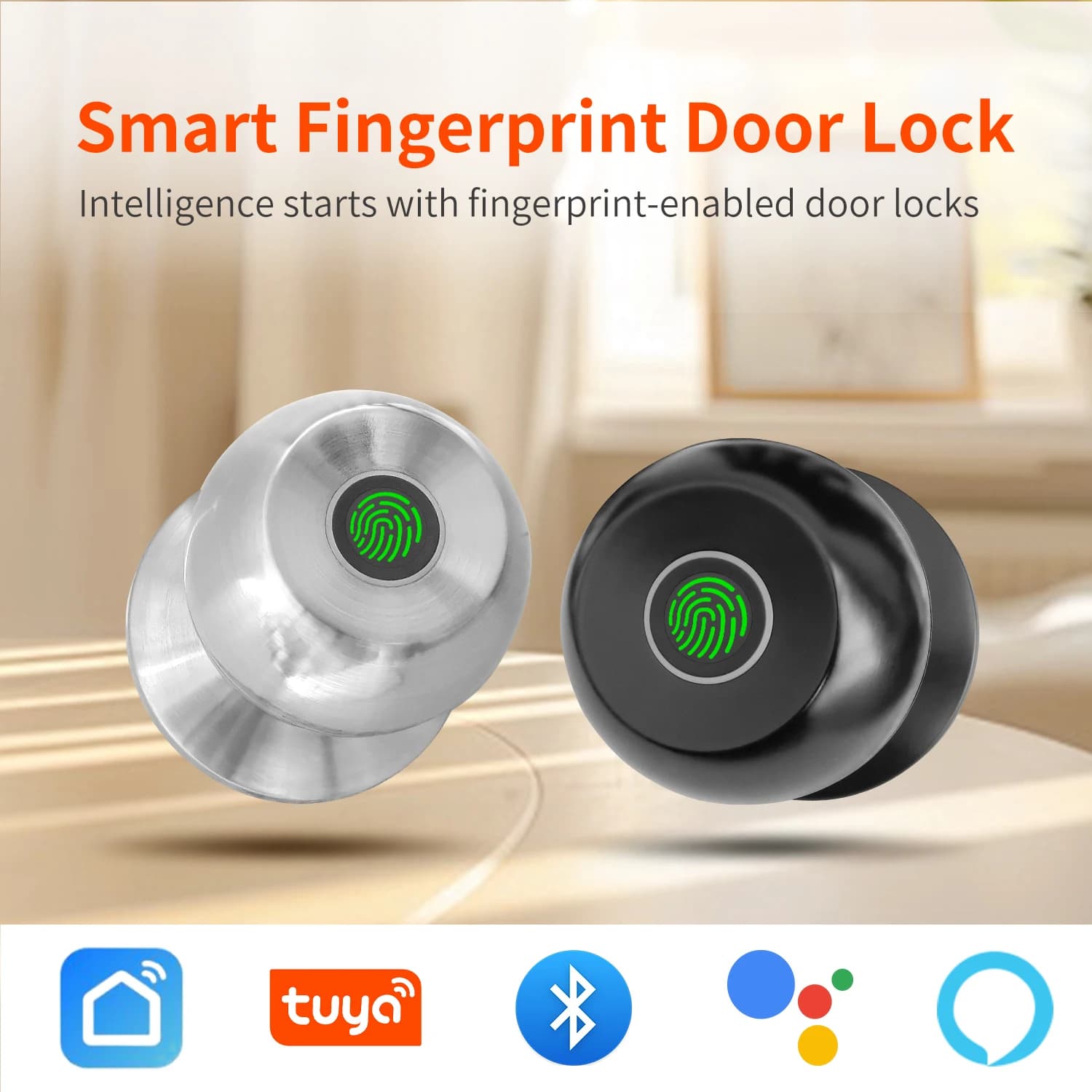 Serratura elettronica digitale Tuya Smart Life APP Chiave per impronte digitali Bluetooth Sblocca serrature intelligenti per porte intelligenti per appartamenti per uffici domestici intelligenti