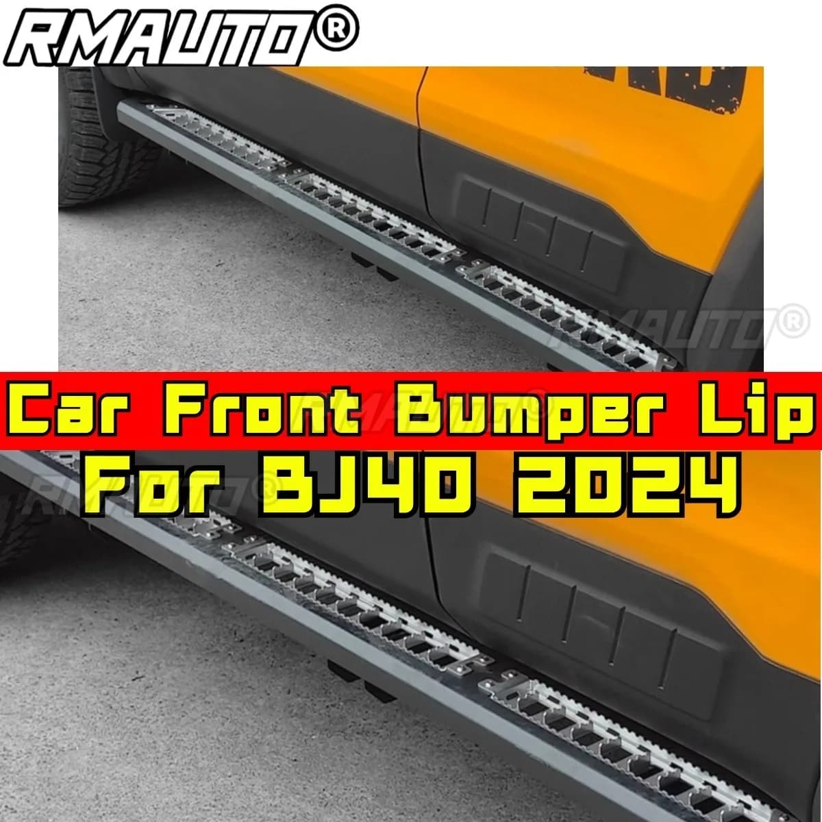 Car Front Bumper Lip Extension Splitter Diffuser Guard Apron Side Skirt Splitter Chin Body Kit For BJ40 2024 Styling Kits