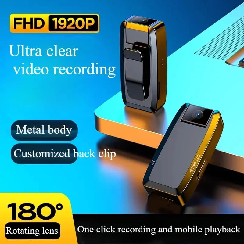 Mini telecamera HD 1920P Mini videocamera portatile piccola videoregistratore digitale Polizia BodyCam Videocamera in miniatura action camera mini dv