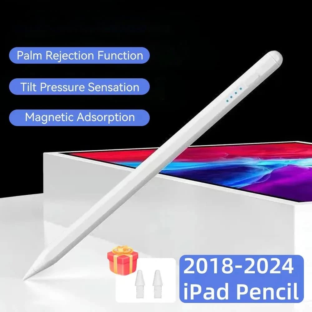 Stilo per Apple Pencil 2025 iPad Air 11 Air 13 M2 M3 Pro 13 11 M4 5/6/7/8/9/10a generazione A16 Air 3/4/5 Mini 5 6 con rifiuto del palmo