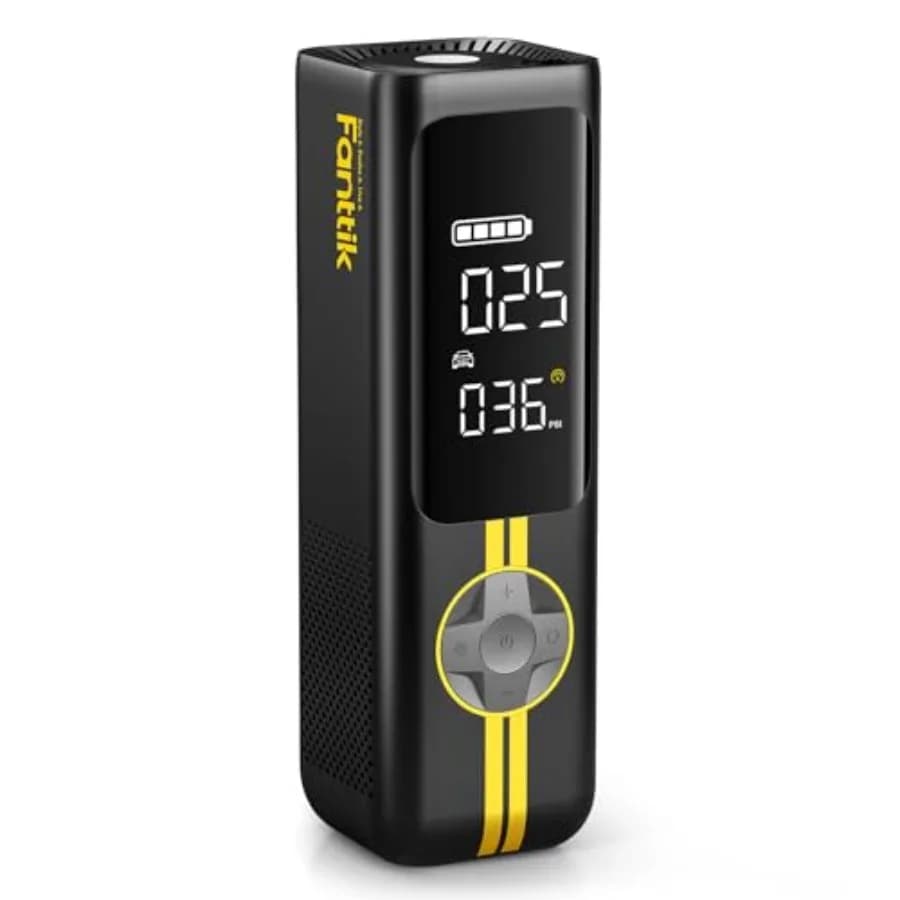 Compressore d'aria portatile X8 APEX per gonfiaggio pneumatici, gonfiaggio rapido in 1 minuto, 150 PSI, senza fili, con LED e doppio schermo, adatto per [uso in auto/casa]