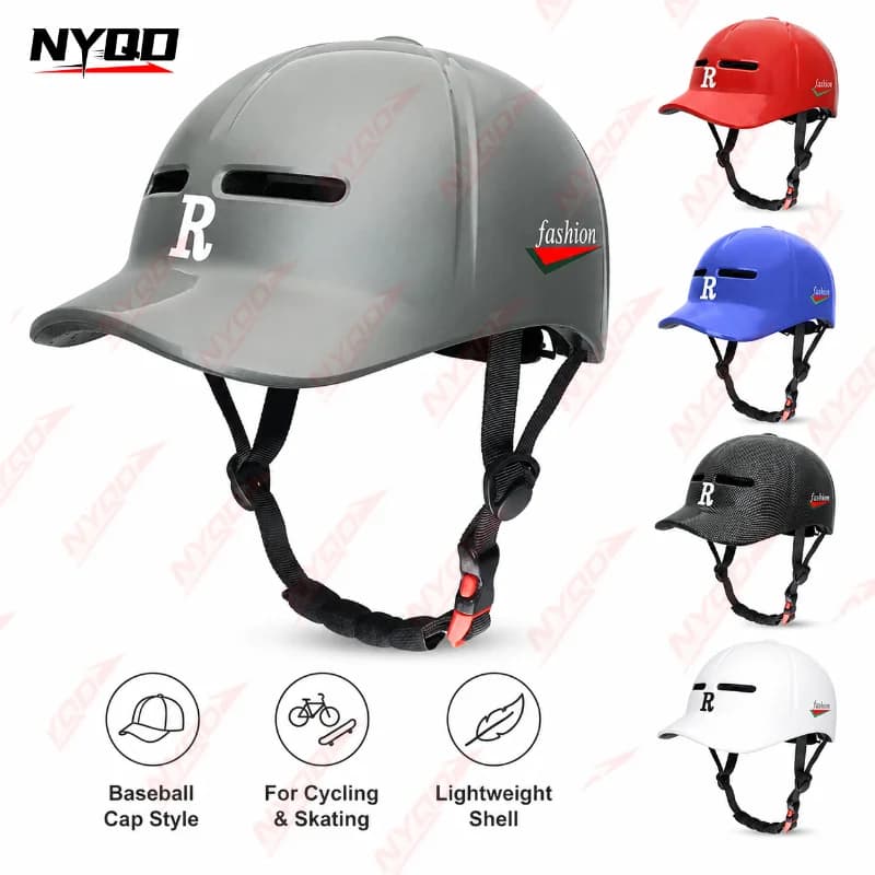 Inmold Baseball Cap Helmet for Bike Cycling Skateboard Scooter Commuter Unisex All Season Lightweight Breathable Durable