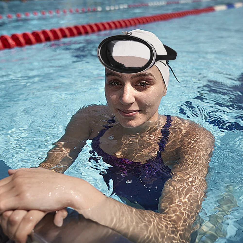 Occhialini da Nuoto HD Impermeabili per Pescatori, Maschera Subacquea HD con Montatura Grande in Acciaio Inossidabile per Immersioni Libere e Snorkeling