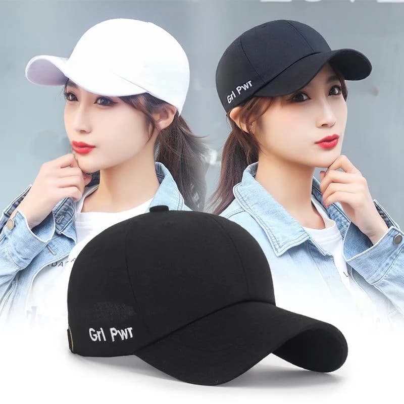 New Style Spring Summer Baseball Hat with Embroidered Letters, Casual Unisex, Student Hat, Soft, Sunbed, Sweet Design and Cute