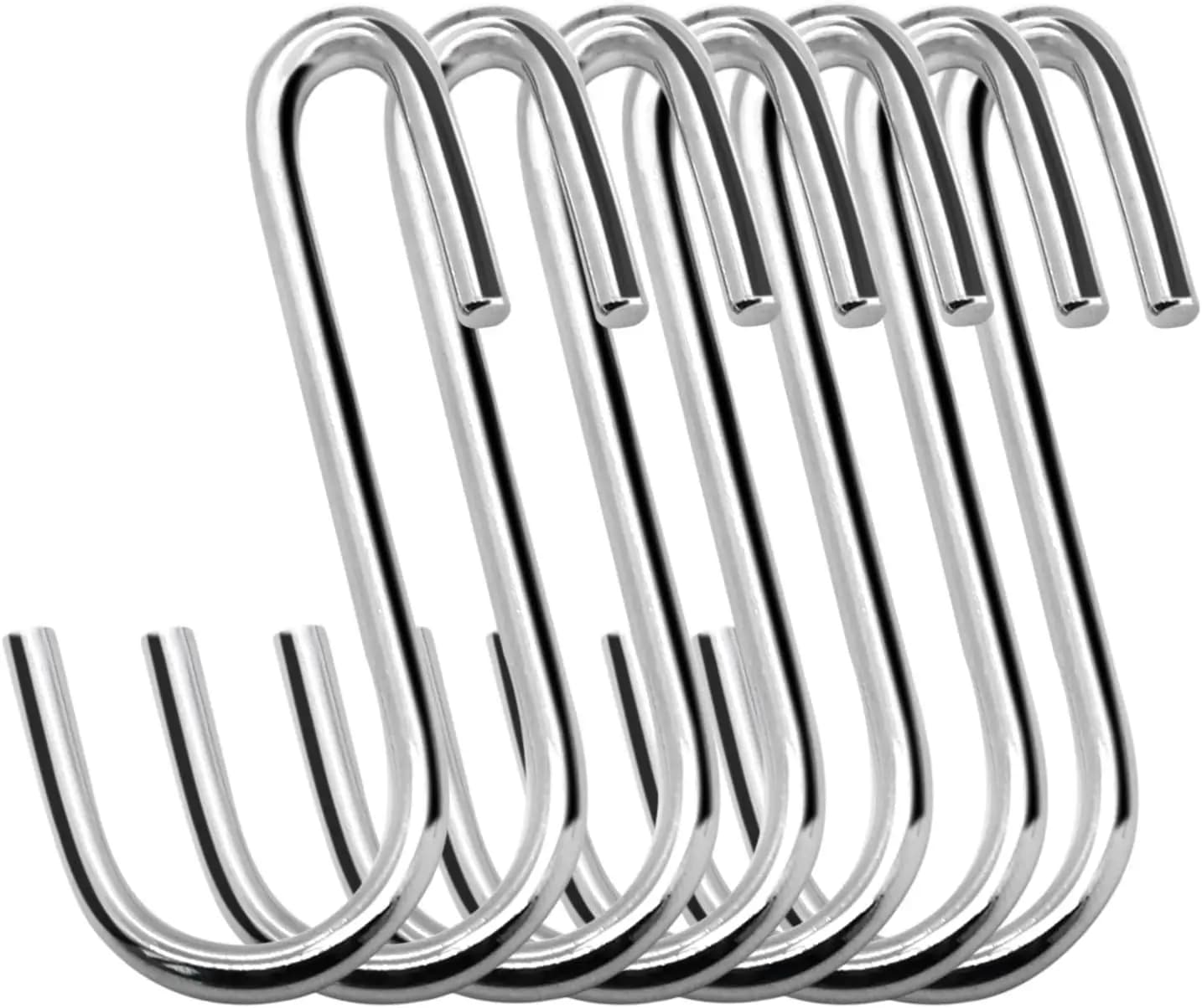 Confezione da 30 ganci a S resistenti per appendere pentole, padelle, utensili, vestiti, asciugamani, piante