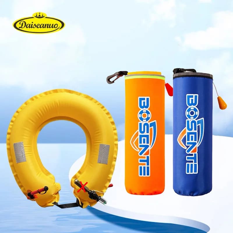Cintura da pesca gonfiabile automatica manuale professionale Gilet Marsupio di salvataggio Abbigliamento da pesca Anello da nuoto Galleggiabilità per auto PFD