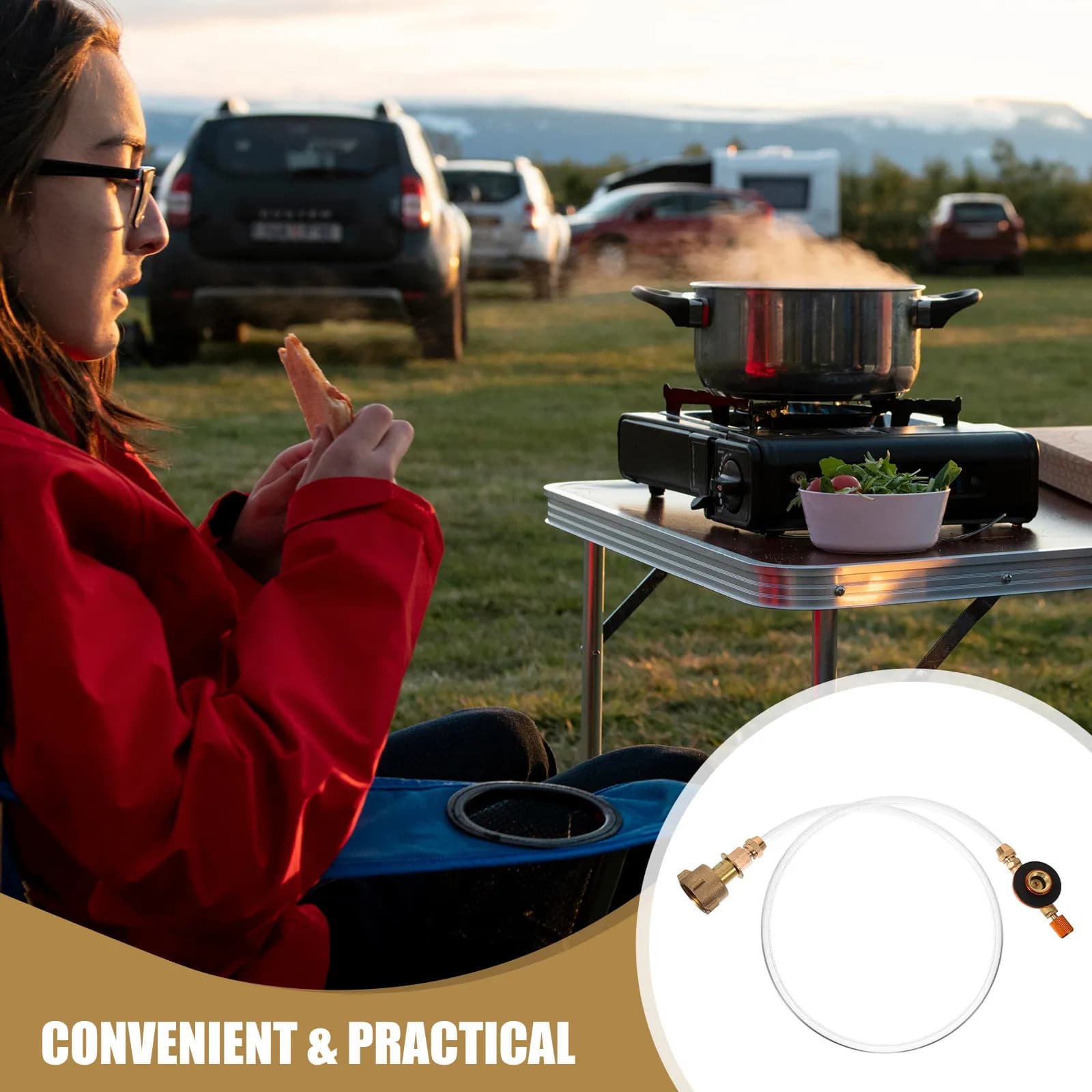Gas Tank Adapter for Outdoor Stove Liquefied Gas Transfer Camping Bbq Refill Tool Heavy-Duty Metal Plastic Camping Stove Nozzle