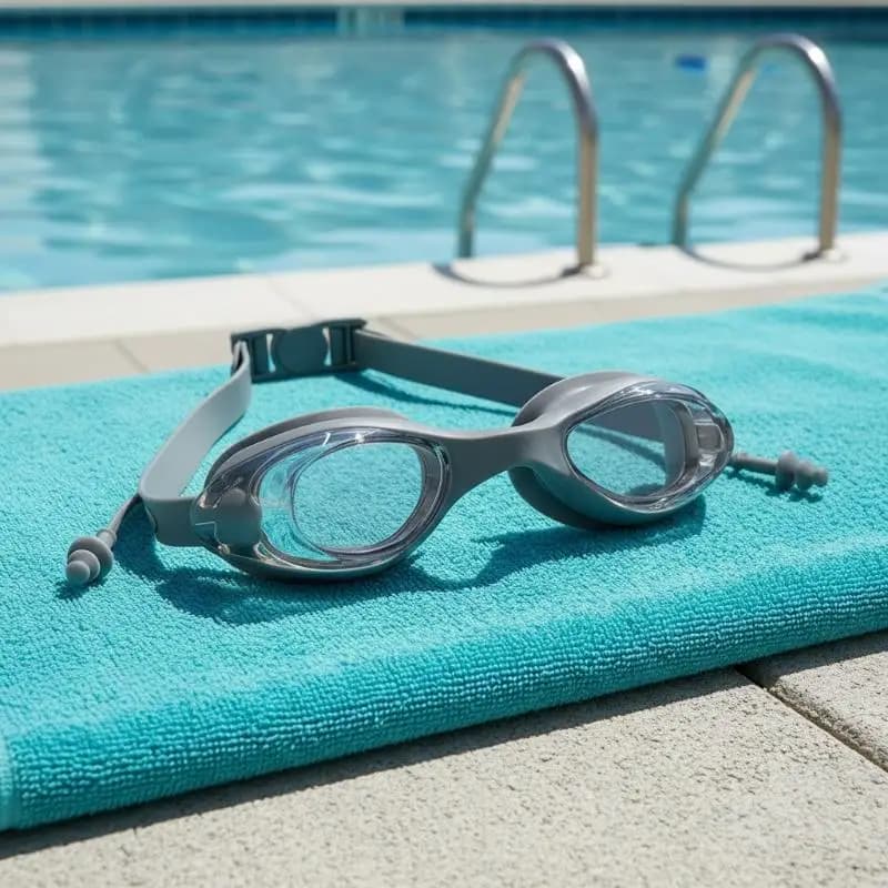 Occhialini da Nuoto Premium con Design Antiappannamento e Tappi per le Orecchie per Adulti, Goditi il Nuoto Senza Perdite d'Acqua