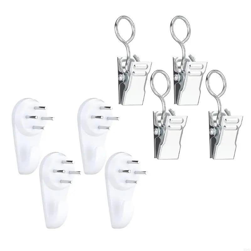 Ganci da parete in metallo resistente da 24 pezzi per tappeti, tende e articoli per casa Gancio facile da installare B03E