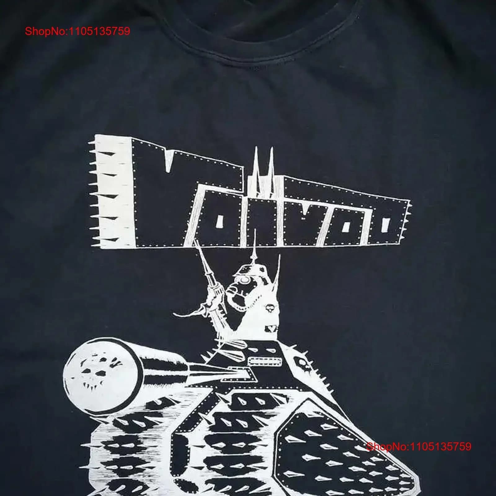 Anachronismo Classic VOIVOD Band T Shirt Nera S 4XL 1K0090 vintage Lavato Versatile Allungato Grafica leggermente traspirante