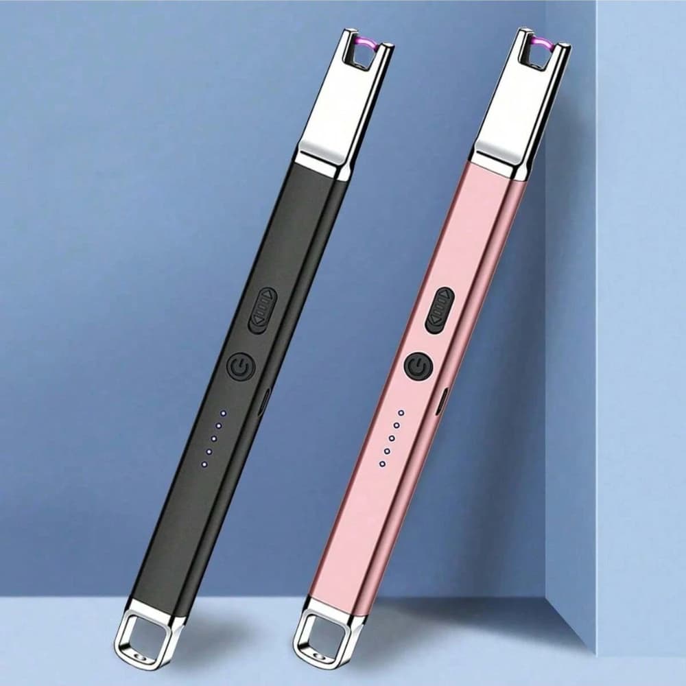 2 USB power lighters Rechargeable to Arco al Plasma, Lighters Long for Kitchen, Camping, Barbecue, Aromatherapy