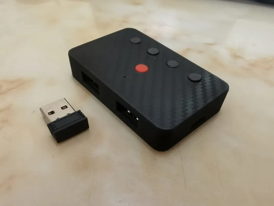 Adattatore Bluetooth 5.3 per tastiera e mouse USB, adattatore hub USB Bluetooth, mouse tastiera cablata USB al convertitore Bluetooth wireless