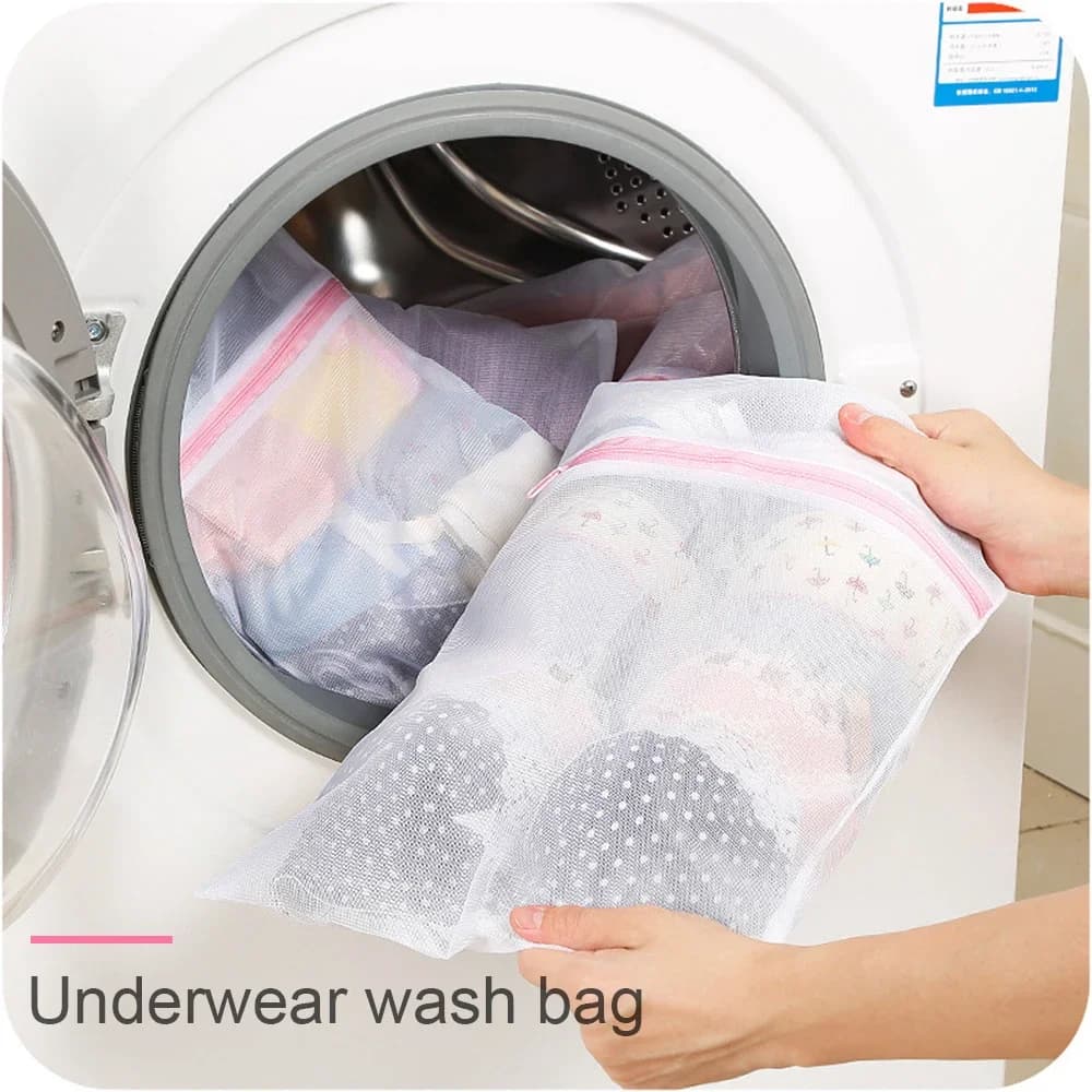 3 pcs/set linen bags with zipper washing machine reusable clothing care washing mesh socks underwear linen bags