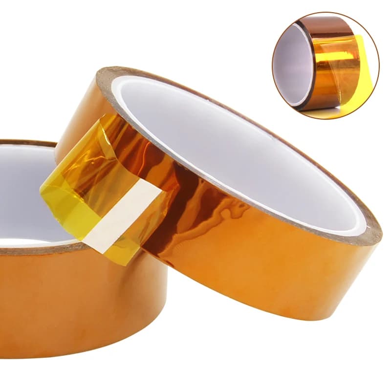 High Temperature Resistant Tape with 30m Long Golden finger 30m Polyimide Tape Antistatic Insulating Tape for Lithium Battery for Multiple Size Pet