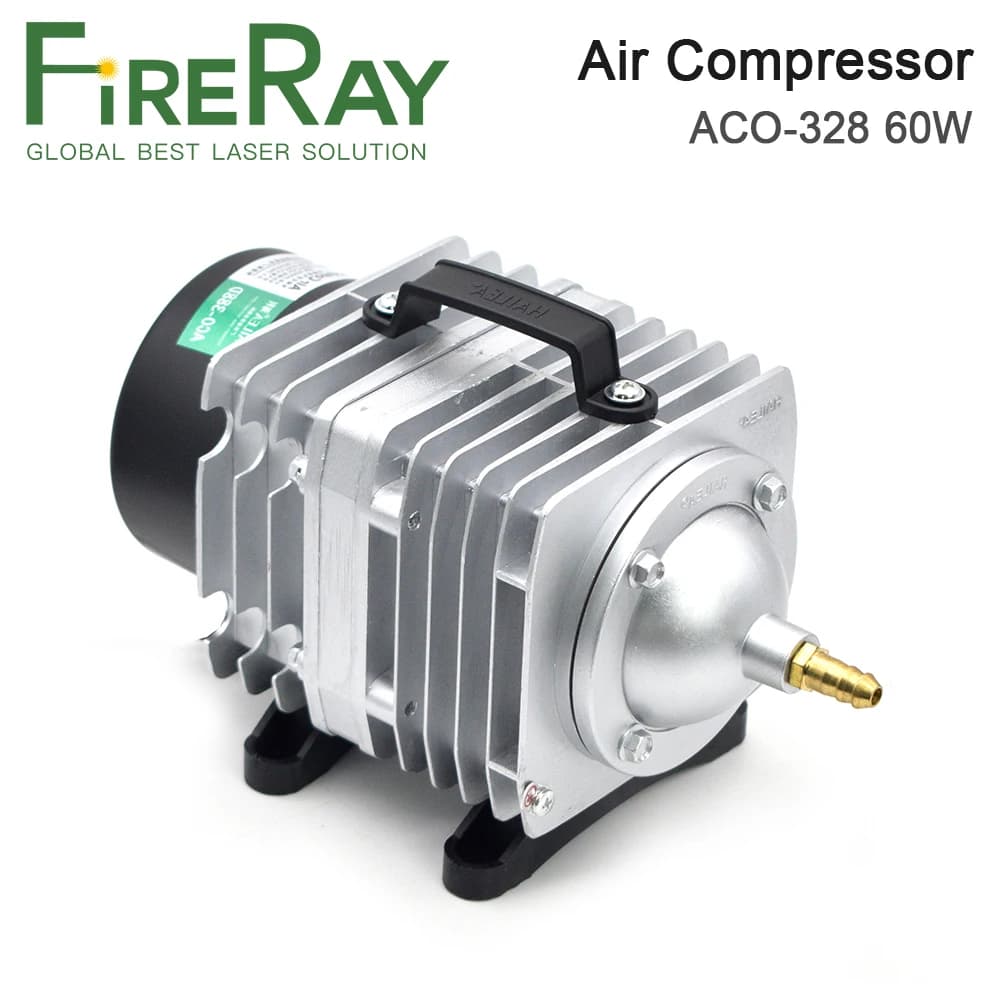 Compressore d'Aria Elettrico Magnetico FireRay 60W per Macchina da Taglio e Incisione Laser CO2 ACO-328
