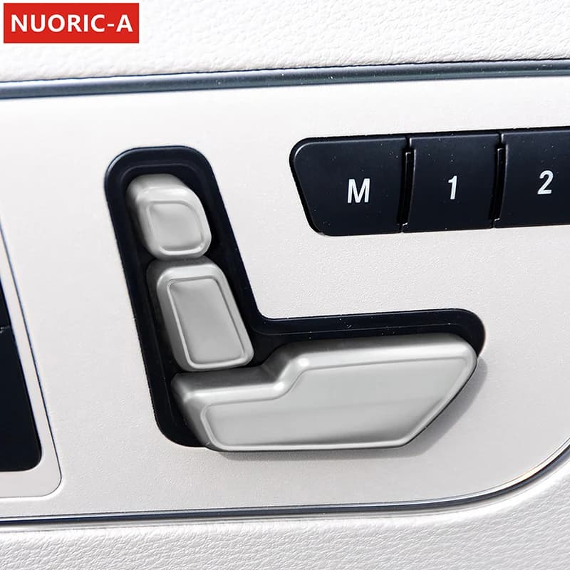 Car Accessories Seat Adjustment Buttons Cover Decoration Trim For Mercedes Benz CLA GLA CLS GLK B C E Class Interior Sticker
