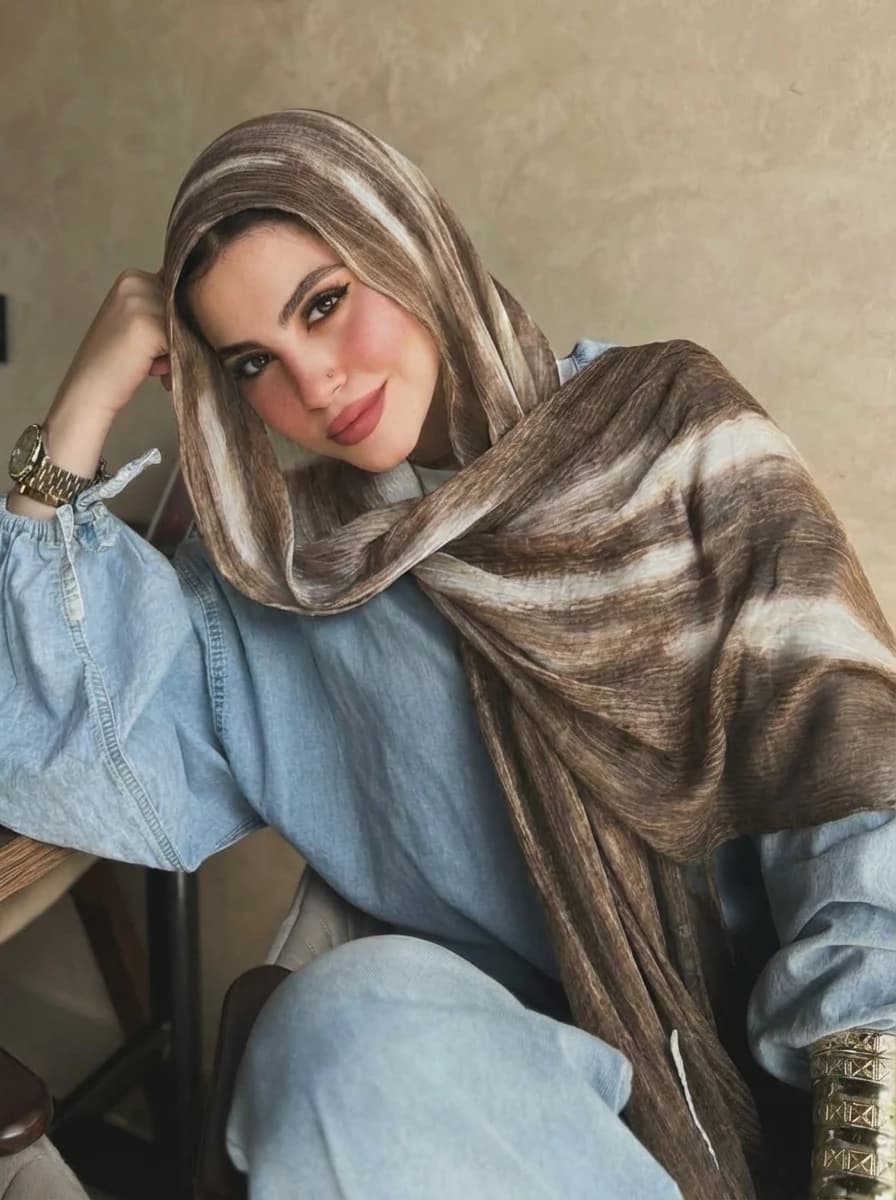 Hijab Muslim in Modal Rayon for Ramadan, Scarves for Women, Luxury Scarves for Eid, Islamic Turban, Female Copricapo