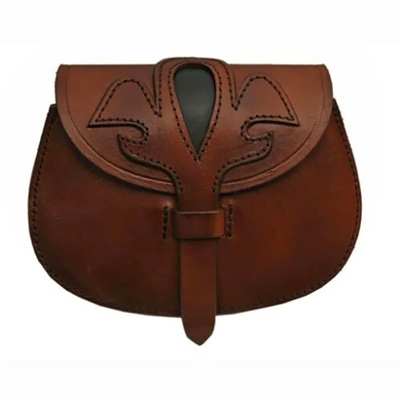 Borsa da cintura in pelle rinascimentale medievale Portamonete per soldi vichingo nordico Custodia per dadi LARP Puntelli cosplay Accessorio per feste per uomo Donna