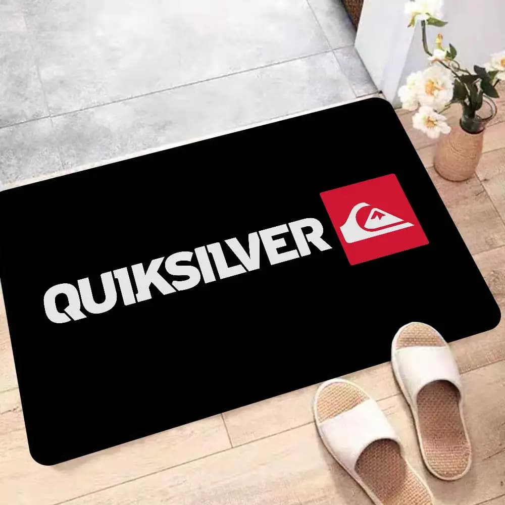 Brand Q-Quiksilver Logo Kitchen Mat Kids Room Bedroom Decoration Balcony Anti-Slip Doormat Living Room Alfombra