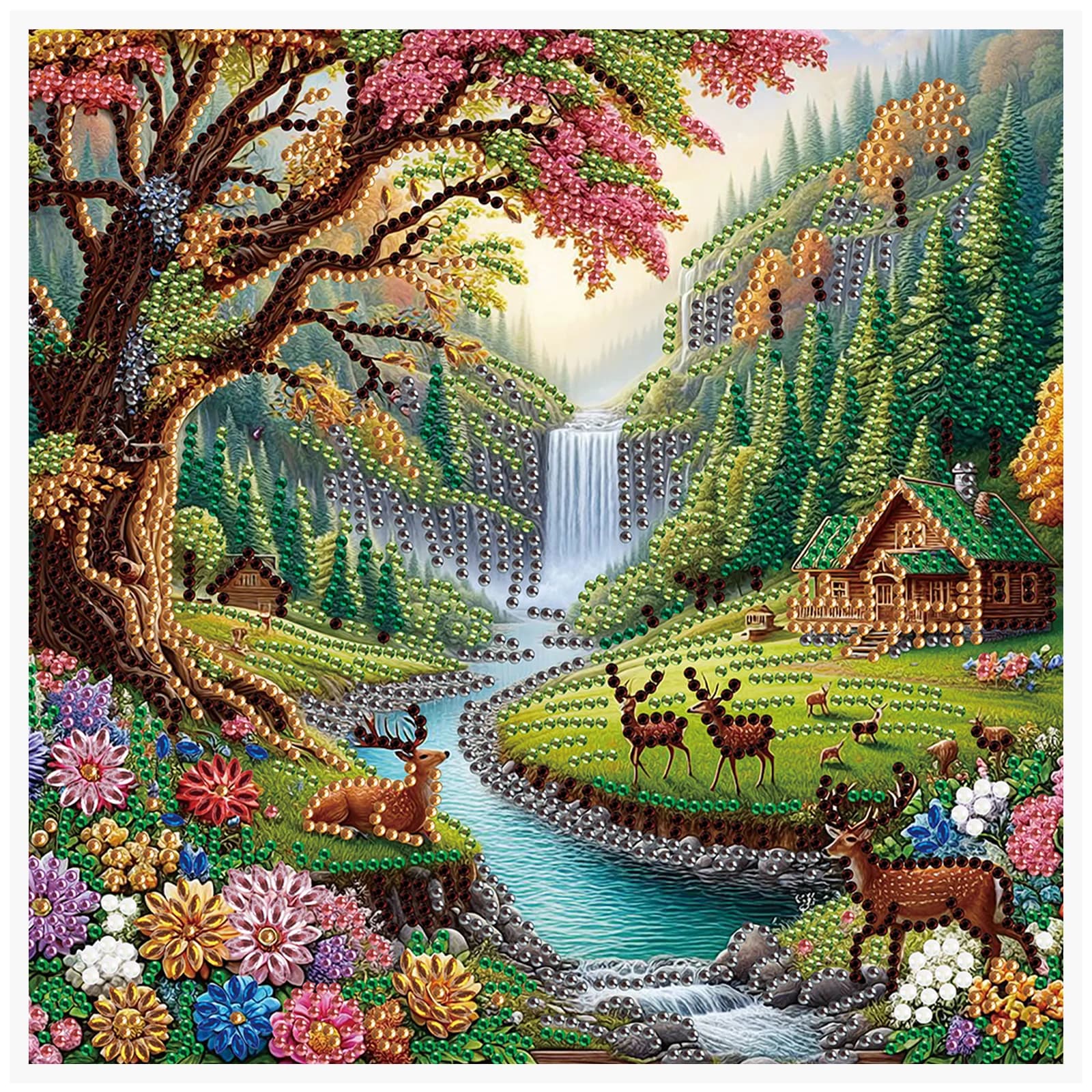 Kit di pittura diamante 5D fai da te cervo decorazione del paesaggio fai da te alieno diamante mosaico arte regalo artigianato decorazione della parete della casa