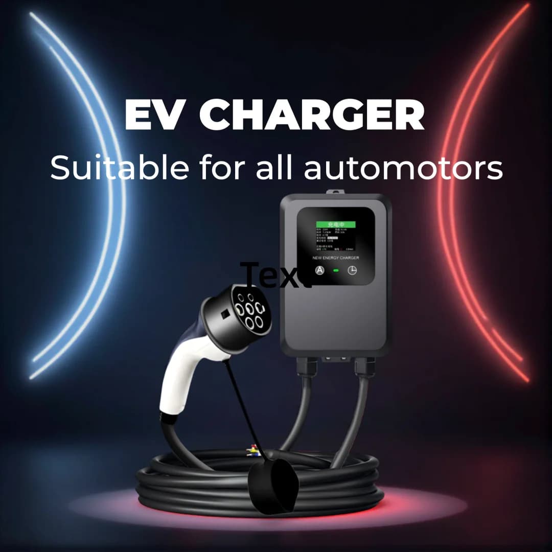 Grapenergy 11KW EV Charger with Smart LED 380V 16A Type2 EU Plug New Energy Car Charging IP65 Waterproof 5m/10m Cable