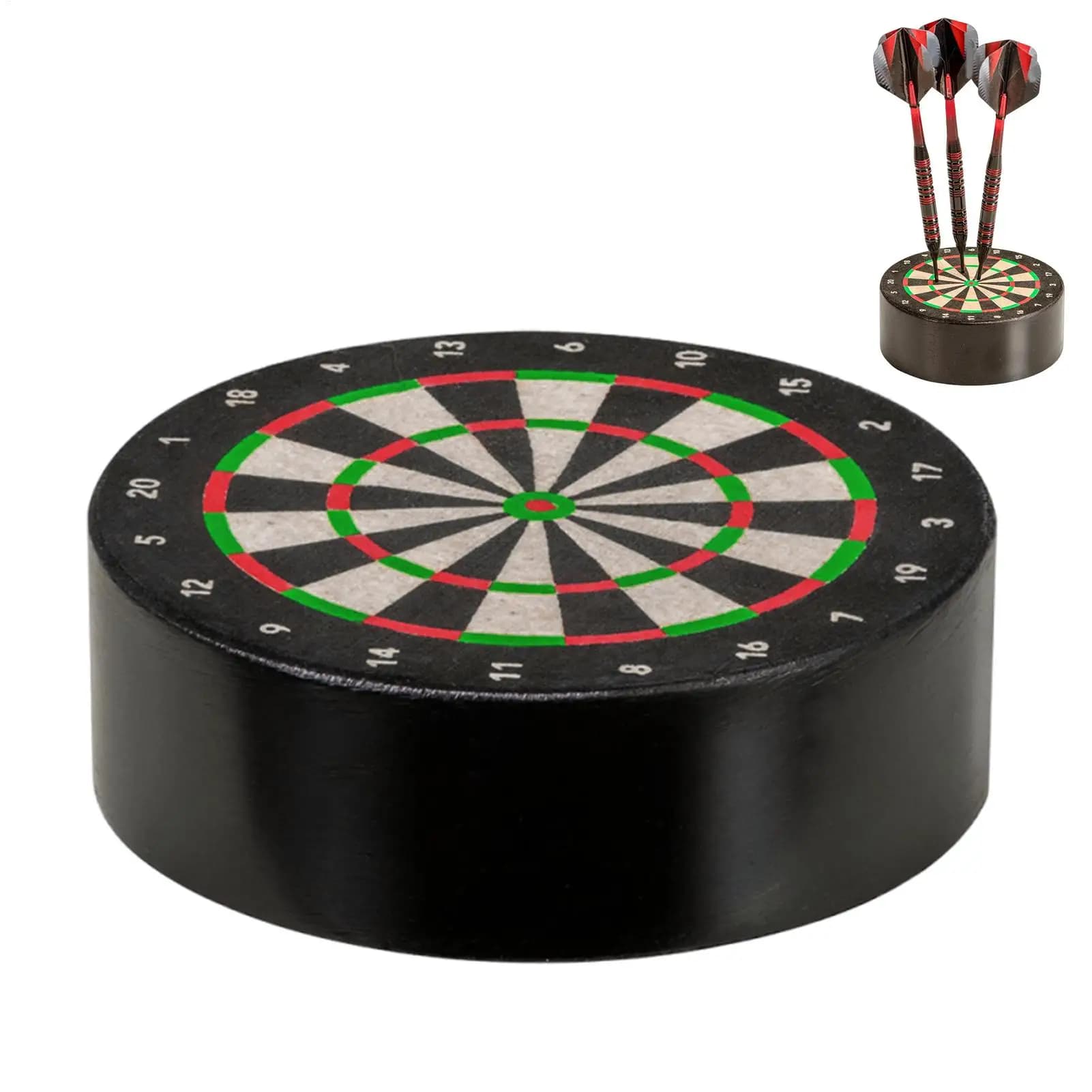 Tavola da Freccette EVA per Adulti, Salvaspazio, con Punte Morbide, Rotonda, Autorigenerante, per Casa, Bar, Sala Giochi, Seminterrato, Garage