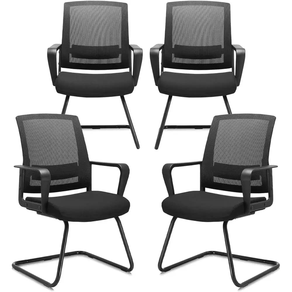 Sedia Oice Gt con Supporto Lombare e Schienale in Rete Serie Space Air Grid o per Sala Conferenze, Confezione da 4