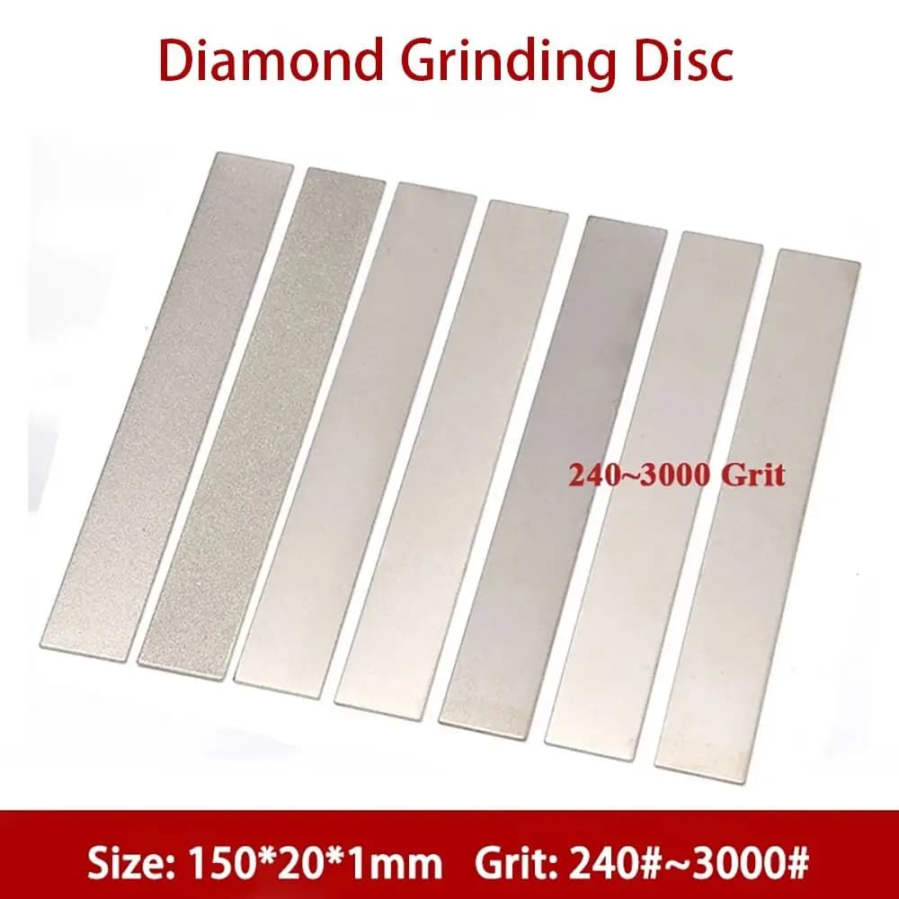 1 pz 80-3000 grana diamante striscia di molatura elettrolitico 150x20mm disco di lucidatura smeriglio abrasivo piastra di affilatura