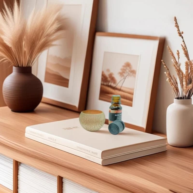 Diffusore di Oli Essenziali in Legno Ecologico, Diffusore di Fragranze per Aromaterapia, per Casa, Rinfrescante, Aiuto per il Sonno, a Base di Legno
