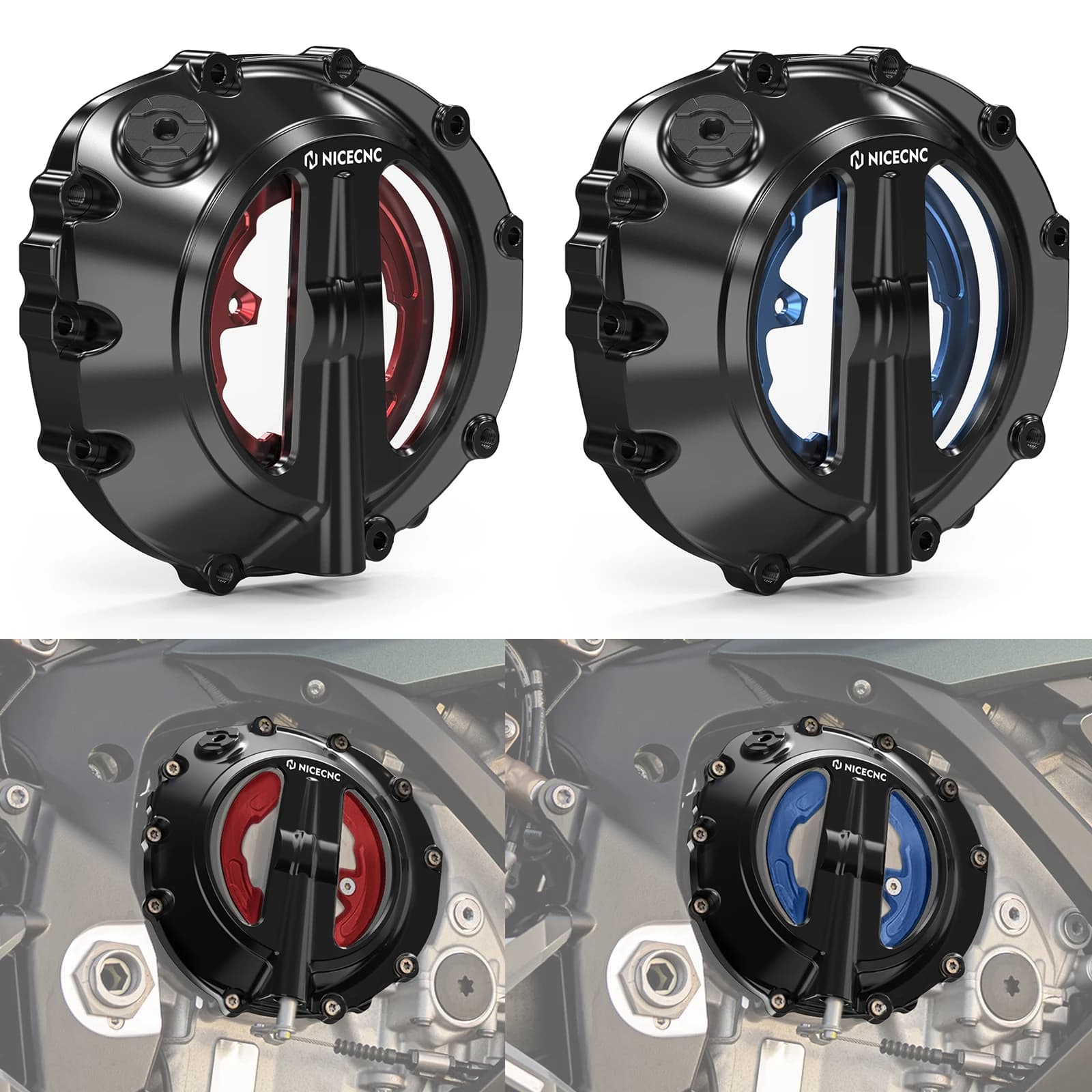 Copertura frizione motore trasparente moto per BMW S1000RR 2019-2024 S1000R 2022-2024 S1000XR M1000RR 2021-2024