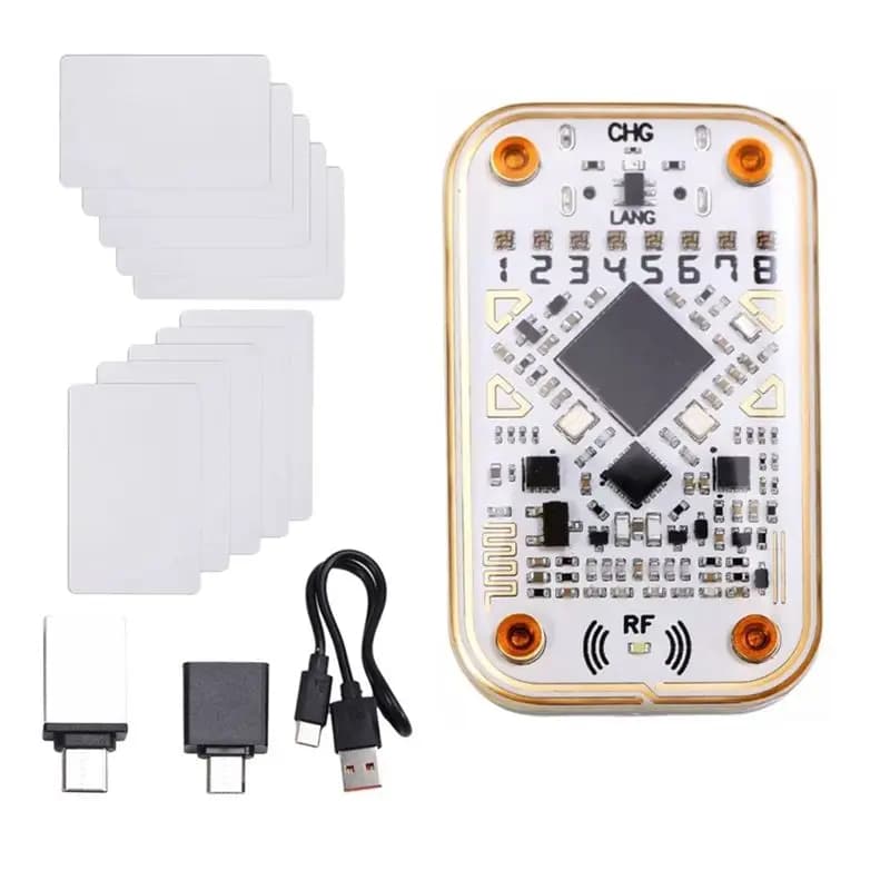 【DISPONIBILE】Lettore di Chip RFID Chameleon Ultra + 5 Schede XUID/CUID, Emulatore di Smart Card 125K 13.56Mhz, Strumento di Decodifica NFC per Carte IC/ID