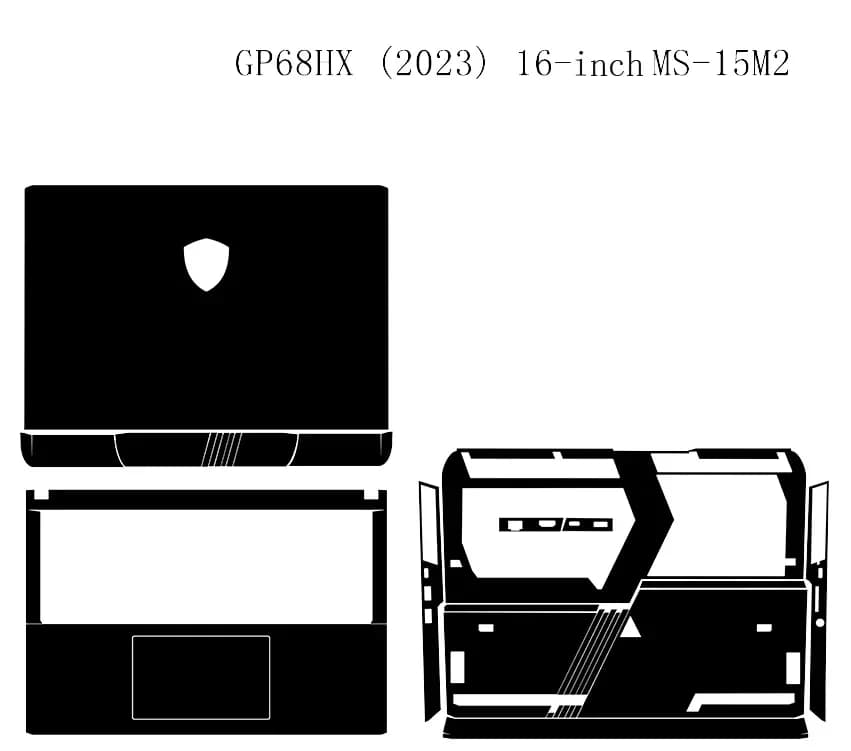 Fashion Notebook Sticker for MSI Titan GP68HX (2023) 16" MS-15M /16HX A14VFG (2024) MS-15M2-2/Titan GP78HX MS-17S2 17" Laptop