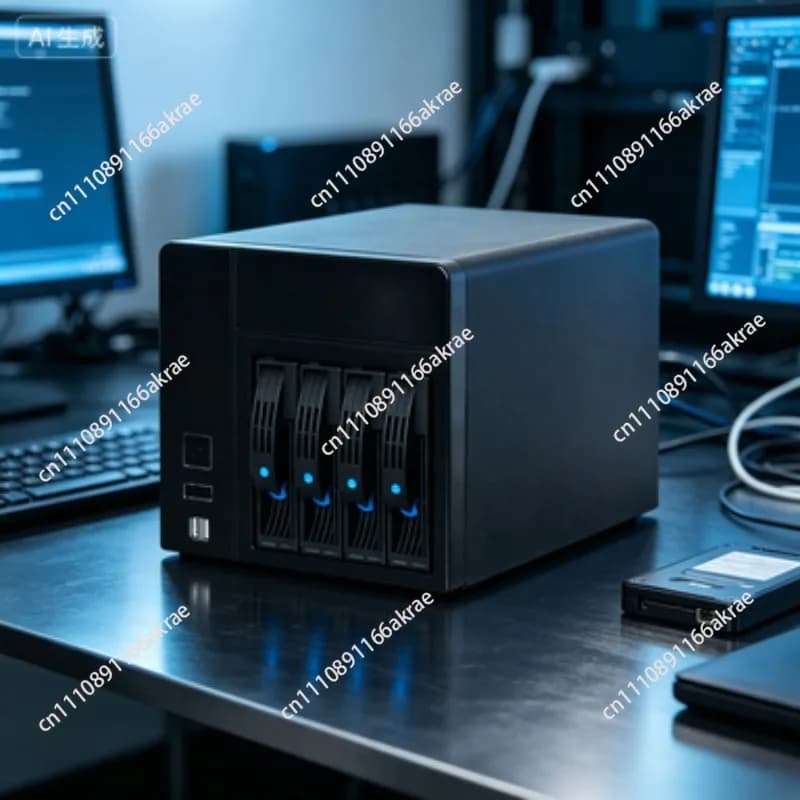 for NAS-4 Network Storage Chassis, Cloud Storage Home To Build Online Office（No motherboard, no power supply）