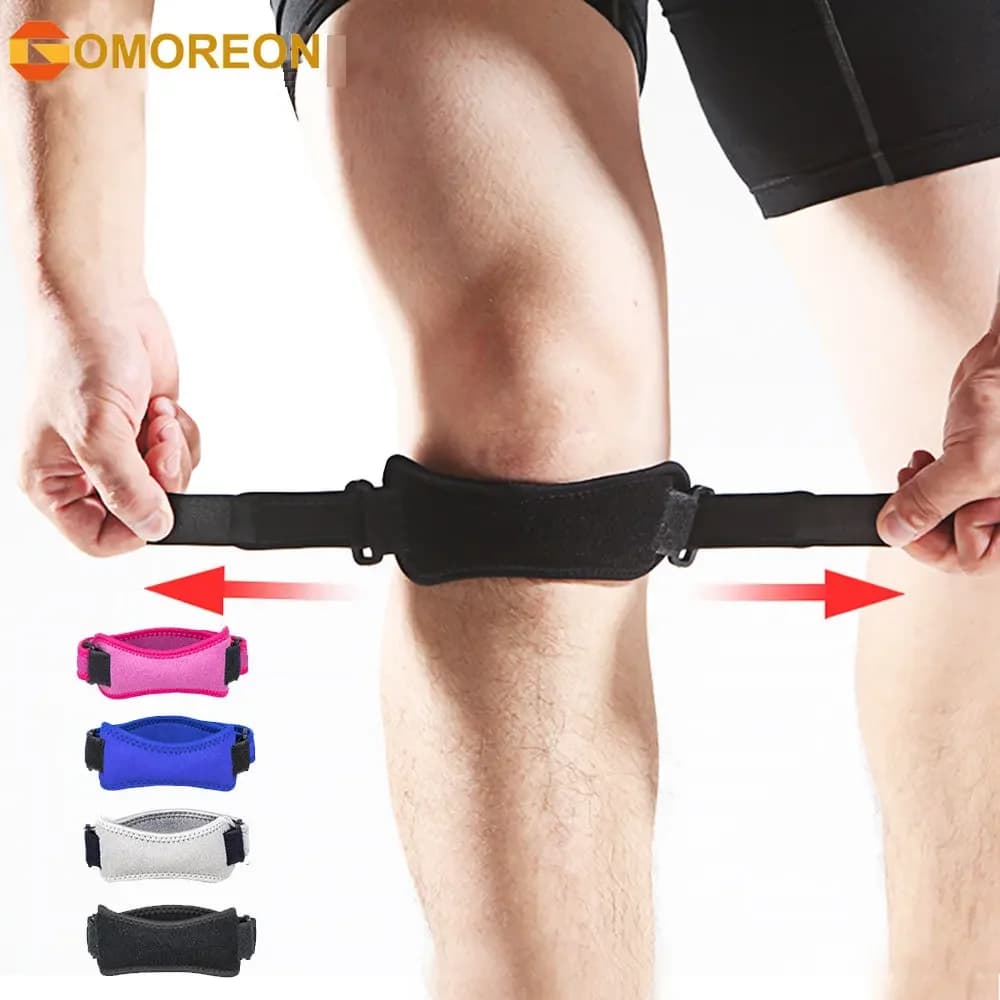 Cinghia del ginocchio del tendine della rotula, tutore di supporto per alleviare il dolore al ginocchio escursionismo, calcio, basket, corsa, Tennis, tendinite, pallavolo