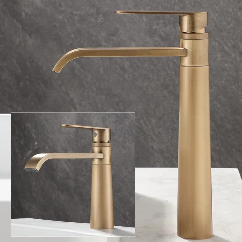 Rubinetti per lavabo rubinetto per bagno in bronzo antico rubinetto per lavabo da bagno in ottone caldo e freddo rubinetto per lavabo montato sul ponte miscelatore per acqua