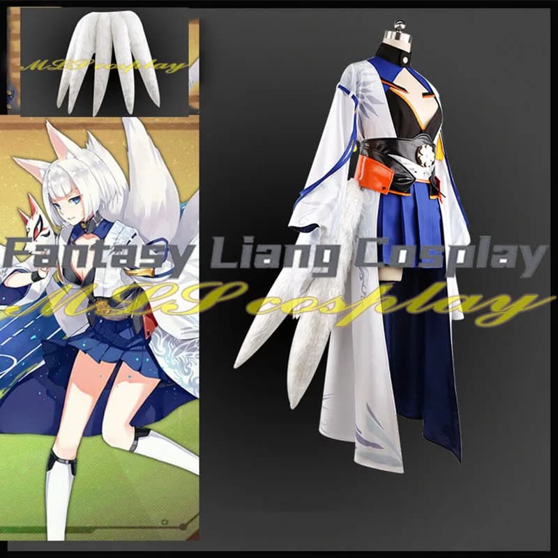 Game Azur Lane Kaga Kimono Sakura Empire Cosplay Costume Full Set Uniforn For Women Halloween Carnival Party Dress Up Comic Con