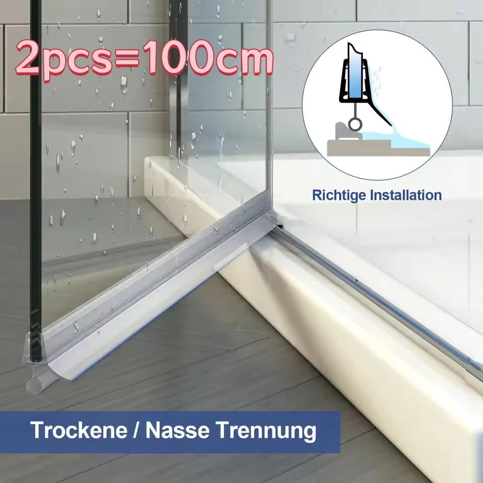 50 cmX2 pz Bagno Doccia porta strisce di tenuta tappo acqua Guarnizione vetro doccia schermo porta striscia di tenuta 4 a 12mm gap sigillante