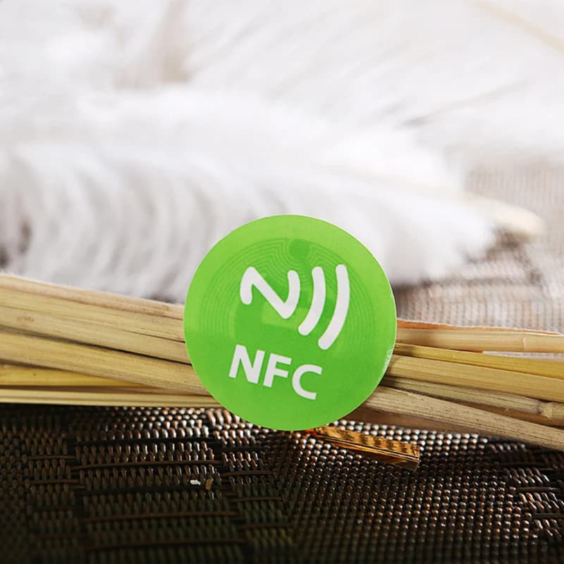 【W】1 pezzo di adesivi NFC impermeabili in materiale PET, etichette intelligenti Ntag213 per tutti i telefoni