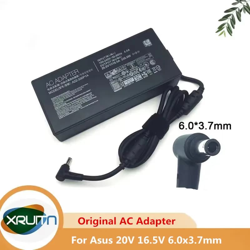 Caricabatterie adattatore CA originale al 100% per ASUS 20V 16.5A 330W 6.0x3.7mm A22-330P1A A21-330P1A ADP-330GB B ROG Alimentatore per laptop