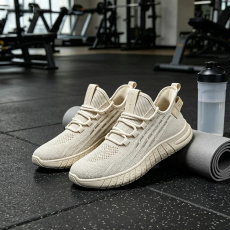 Scarpe da Corsa Estive da Uomo Nuove Traspiranti in Mesh, Scarpe Sportive Casual in Fibra di Cocco Lavorate a Maglia, Basse e Versatili, alla Moda