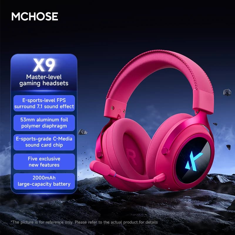 Mchose X9 E-Sport ENC Microphone 360 with sound insulation Gaming heads with 53 mm aluminum diaphragm